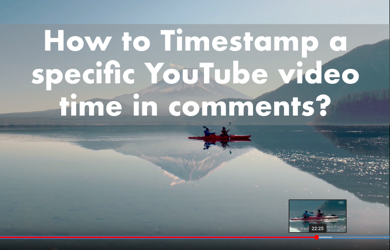 timestamp youtube video time link