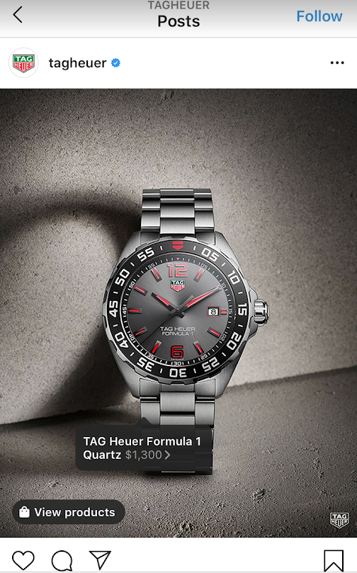 post on tagheuer Instagram