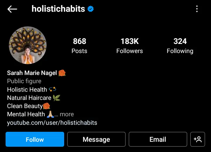 Holistichabits on Instagram