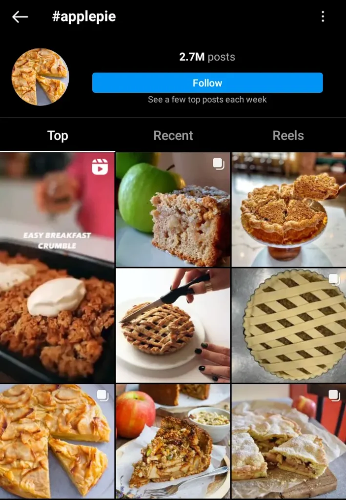 #ApplePie Hashtag Page on Instagram