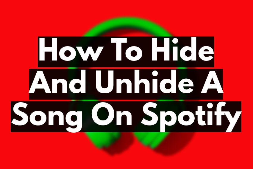 How unhide a song on spotify